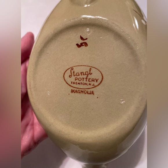 Stangl Pottery 'Magnolia' Gravy Boat Mid Century Modern - Picture 6 of 12